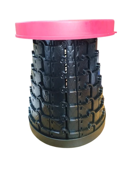 Vişne Çürüğü Teleskopik Katlanabilir Akordiyon Kamp Taburesi - Resim 2