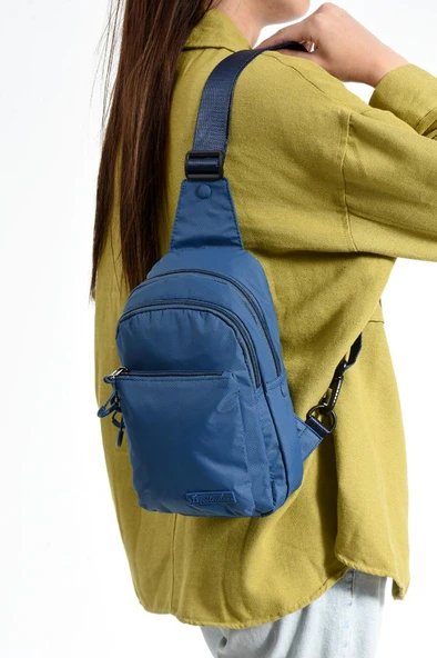 Body Bag Göğüs Çantası Paraşüt Kumaş Çok Cepli Bady Bag Sırt Çantası Hafif Yağmur Geçirmez Kumaş - 9