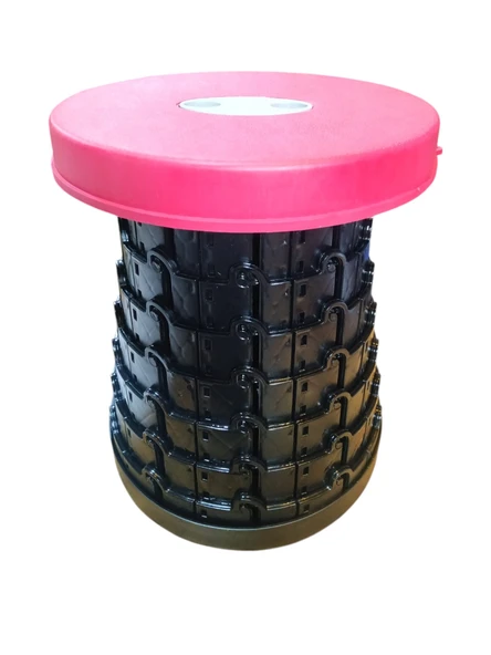 Vişne Çürüğü Teleskopik Katlanabilir Akordiyon Kamp Taburesi ürün görseli 1