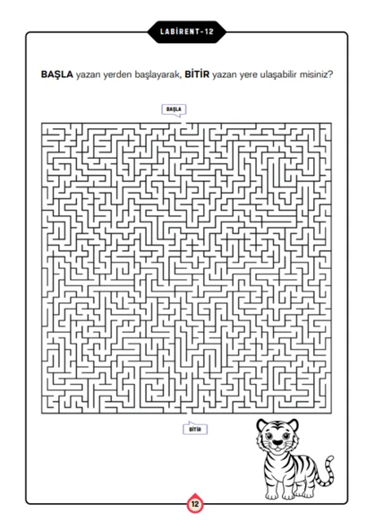 Gençler ve Yetişkinler İçin Labirent Bulmaca Kitabı (100 Labirent Cevaplarıyla) - 4
