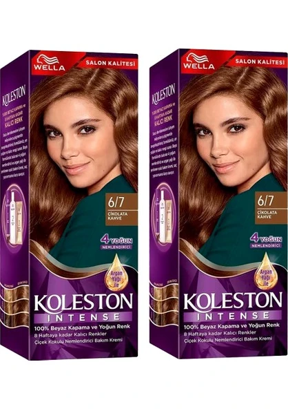 Wella Koleston Koleston Intense Saç Boyası 6/7 Çikolata Kahve 2x