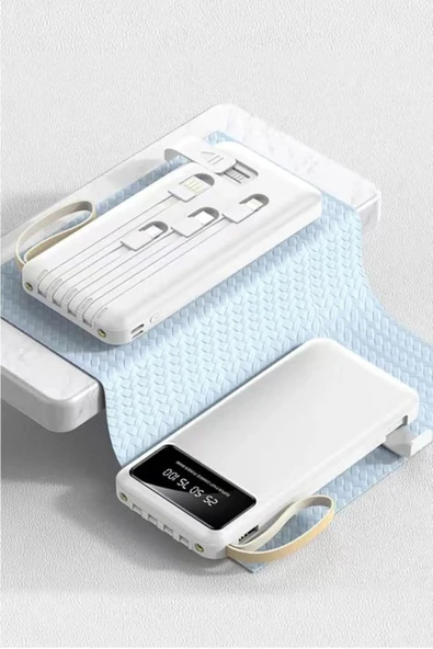 4 Çıkışlı Digital Göstergeli Fenerli 10.000 Mah Powerbank - 4