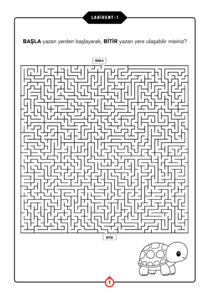 Gençler ve Yetişkinler İçin Labirent Bulmaca Kitabı (100 Labirent Cevaplarıyla) - 3