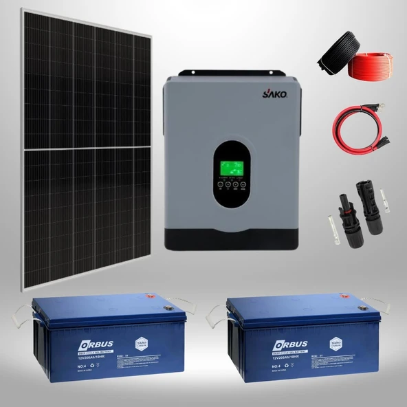 Kamusolar 2.7 kW MPPT Solar Güneş Enerjisi Paketi