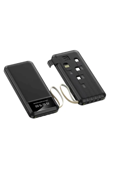 4 Çıkışlı Digital Göstergeli Fenerli 10.000 Mah Powerbank - 5