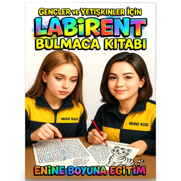 Gençler ve Yetişkinler İçin Labirent Bulmaca Kitabı (100 Labirent Cevaplarıyla)
