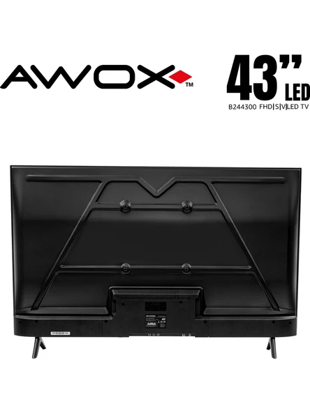 Awox B244300FH Full HD 43" 109 Ekran Uydu Alıcılı Smart LED TV - 4