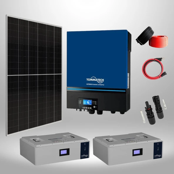 Kamusolar 11 kW Lityum Akülü Hazır Solar Enerji Paketi