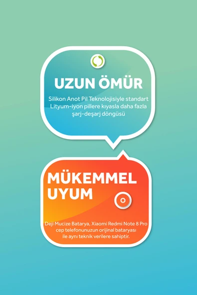 Deji Xiaomi Redmi Note 8 Pro Batarya Mucize Batarya Deji / BM4J - 4