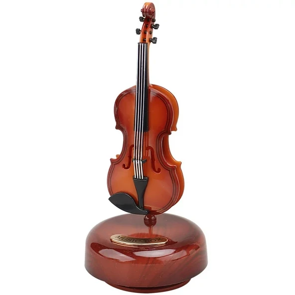 Hareketli Violin Müzik Kutusu - 5