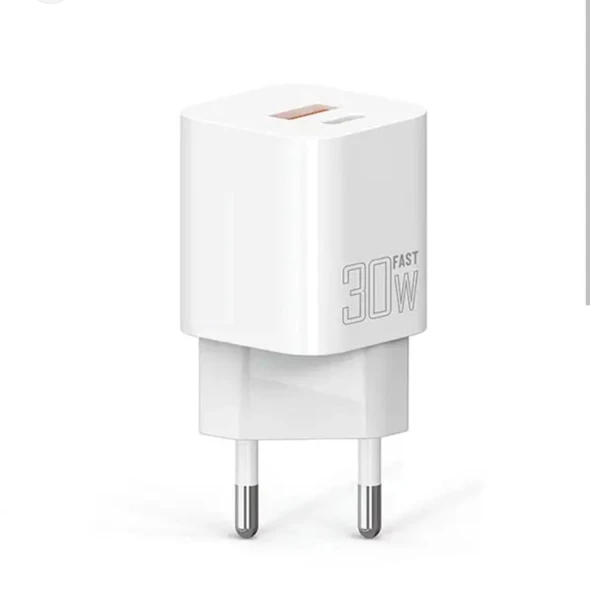 PDQ30B 30W PD QC 4.0 1xUSB-A + 1xType-C Port Çıkışlı Şarj Cihazı