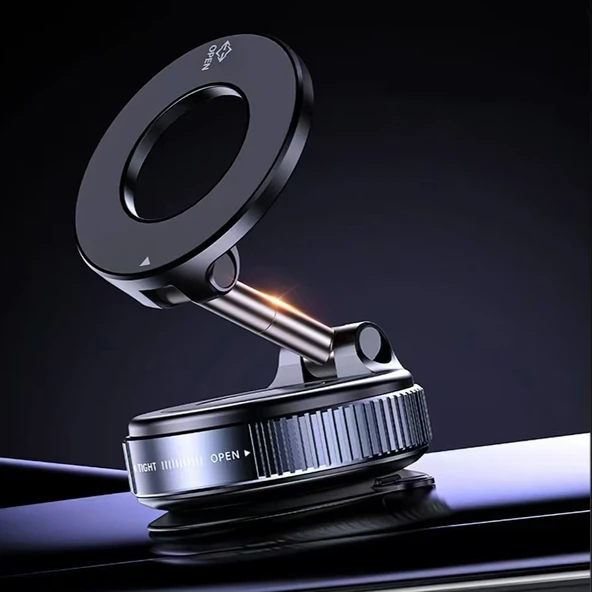 K007 360 Derece Dönebilen Vakum Özellikli Magnetik Telefon Tutucu - 4