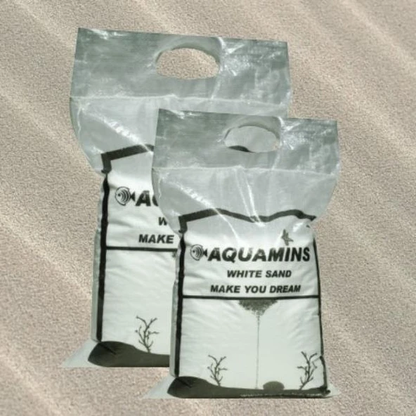 Aquamins White Sand 0.5mm Ciklet Kumu 10Kg - 2