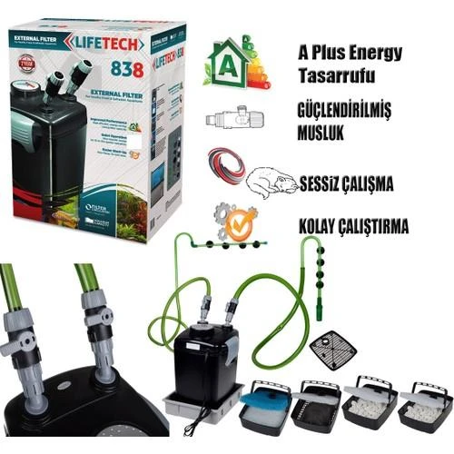Lifetech 838 Dış Filtre 1200 L/S - 2