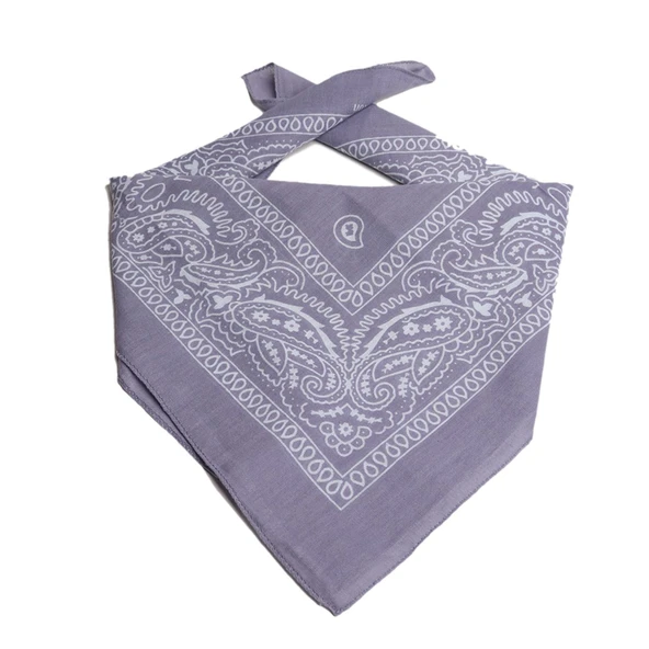 ÜKB-LİLA ŞAL DESEN DAMLA TASARIM KARE BANDANA