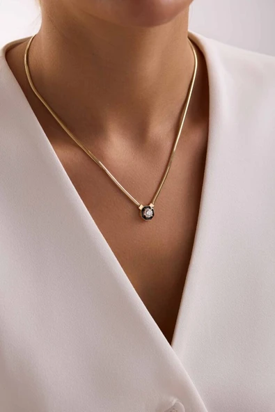 Çağla Set Altın Kolye, Bileklik - 2