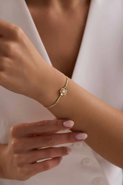 Balık Sırtı Parçalı Baget Bileklik 17+3 cm - 2