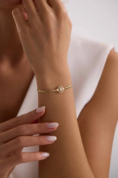 Balık Sırtı Parçalı Baget Bileklik 17+3 cm