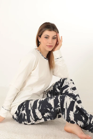 Miorre Desenli Kadın Pijama Takımı - 12