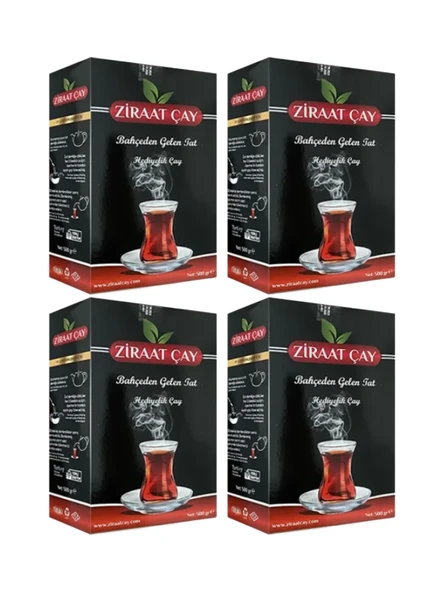 Ziraat Çay Siyah Hediyelik 500 Gr X 4 Adet