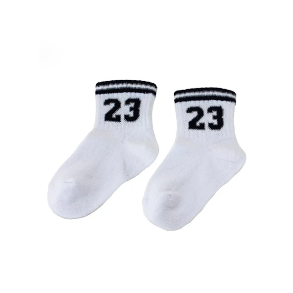 Bibaby Biorganic Number Yaş Kısa Soket Çorap 68422 Beyaz - 3
