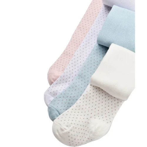 Bibaby Biorganic Klasik Puanlı Külotlu Çorap 68438 Ekru - 6