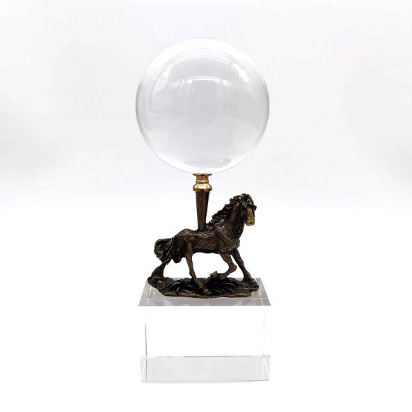 Crearthome Kristal At Detaylı Dekoratif Küre Eskitme SZR-11-B-E