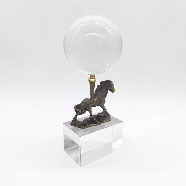 Crearthome Kristal At Detaylı Dekoratif Küre Eskitme SZR-11-B-E - 2