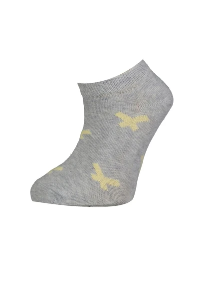 Bibaby Biorganic Çizgili 2'Li Yaş Patik Çorap 68429 Sarı - 5