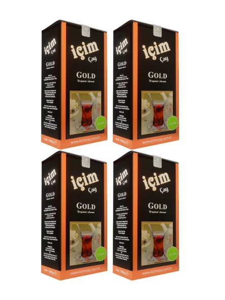 İçim Çay Gold Bergamot Aromalı 500 Gr X 4 Adet