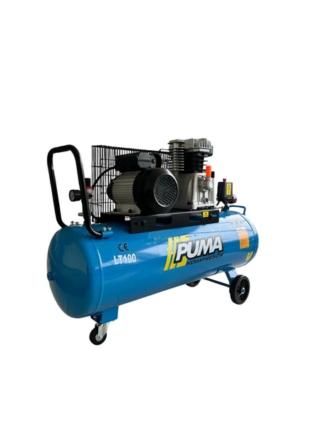 PUMA 100 Litre Yağlı Pistonlu Kompresör 3 HP, 8 Bar, 220 Volt - 4