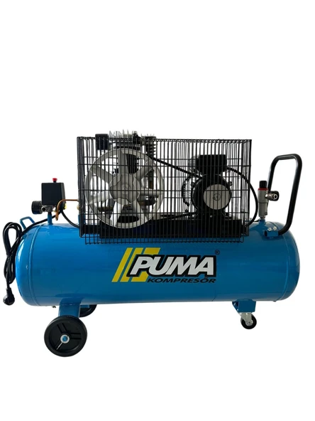 PUMA 100 Litre Yağlı Pistonlu Kompresör 3 HP, 8 Bar, 220 Volt - 5
