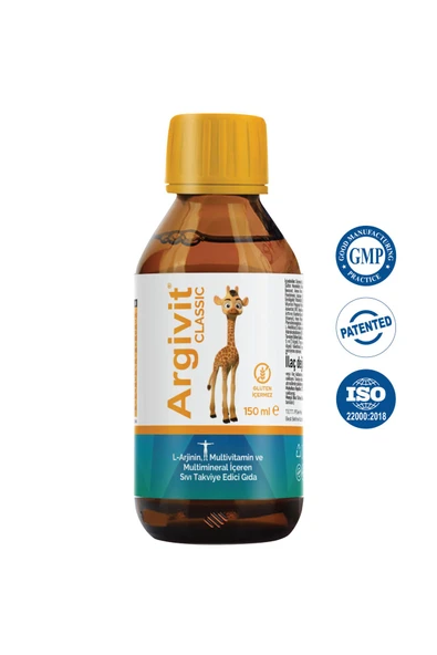 Argivit Classic L-arjinin, Multivitamin Ve Multimineral Içeren Sıvı 150 ml 2'li Paket - Portakal Ve Vanilya - 5