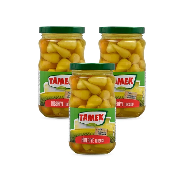 Tamek Biberiye Turşusu 330 gr Cam x 3 Adet