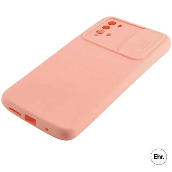 Xiaomi Poco M3 Uyumlu Kamera Sürgülü Mat Silikon Kılıf - 9