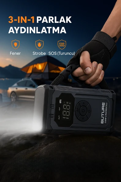 BUTURE BETA06 4000A 4 in 1 23800mah Taşınabilir Akü Takviye Kiti - 3