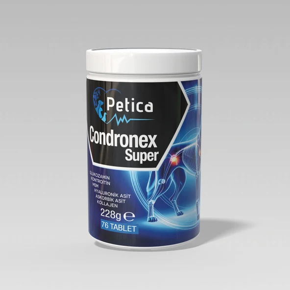 Petica Condronex Super 3 gr x 76 adet Tablet Köpekler Için Glukozamin