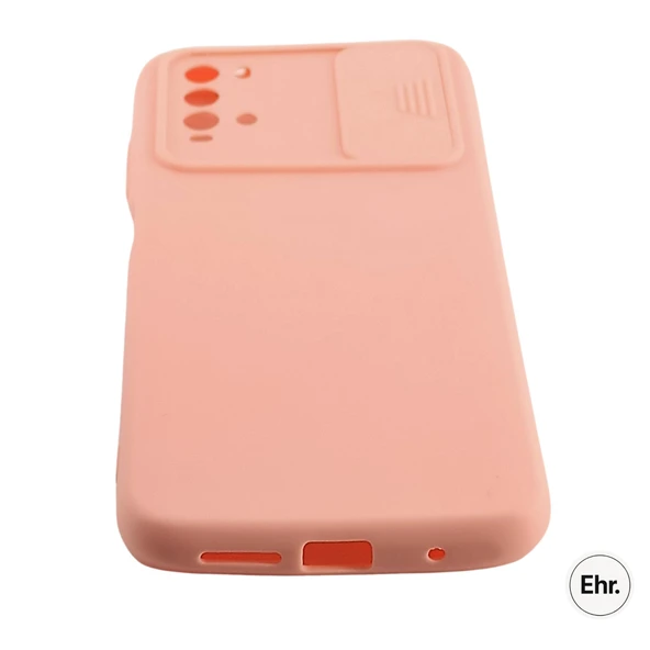 Xiaomi Poco M3 Uyumlu Kamera Sürgülü Mat Silikon Kılıf - 12