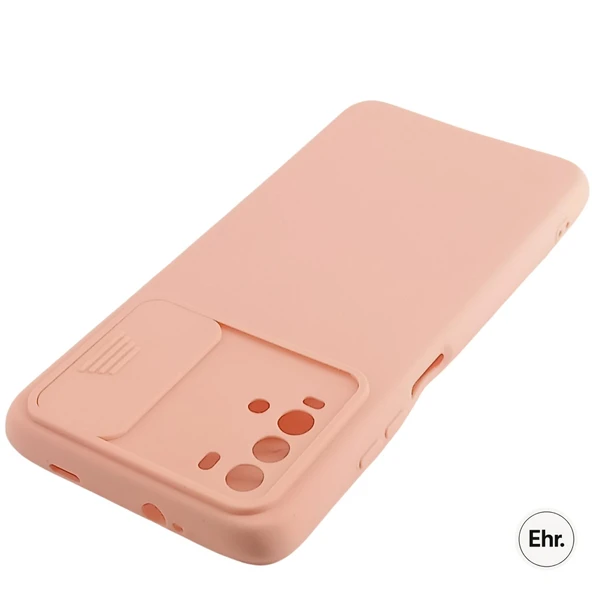 Xiaomi Poco M3 Uyumlu Kamera Sürgülü Mat Silikon Kılıf - 11