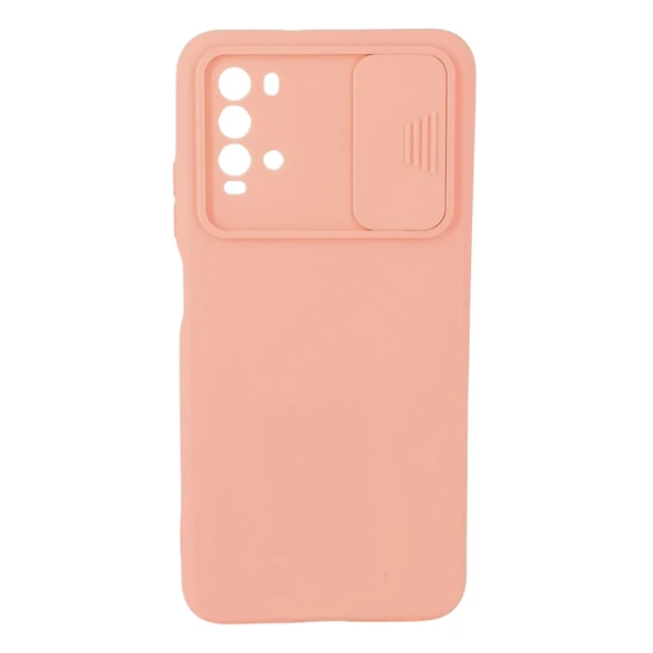 Xiaomi Poco M3 Uyumlu Kamera Sürgülü Mat Silikon Kılıf - 7