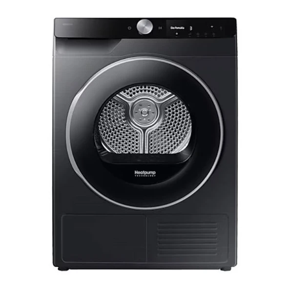 Samsung DV90DG6845LBAH 9 Kg A+++ Siyah Çamaşır Kurutma Makinesi