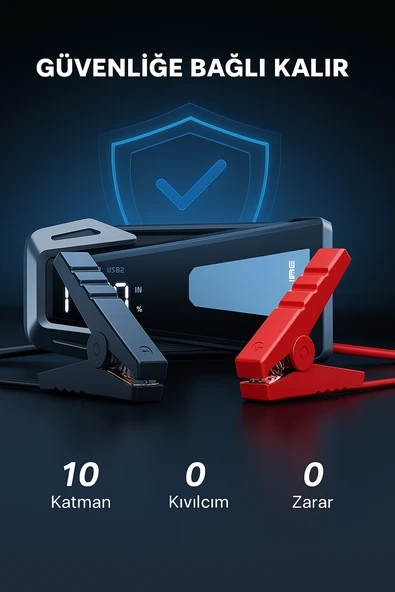 BUTURE BETA05 4000A 4 in 1 23800mah Taşınabilir Akü Takviye Kiti - 3