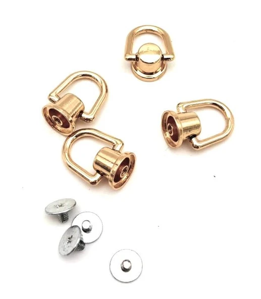 Çanta Aksesuar Light Gold Vidalı Askı Büyük Boy 4 Adet