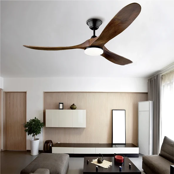 40 Watt, 3 Işık Modlu, 6 Kademeli, Kumandalı, Çok Şık ve Kaliteli Tavan Vantilatörü Ledli Vantilatör