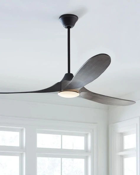40 Watt, 3 Işık Modlu, 6 Kademeli, Kumandalı, Çok Şık ve Kaliteli Tavan Vantilatörü Ledli Vantilatör - 2