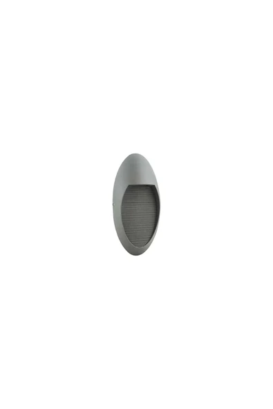 Antrasit Renk Alüminyum Döküm, Elektrikle Çalışır İç ve Dış Mekan 4 Watt LED Çok Şık Duvar Apliği - 5