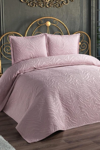 Ultrasonik Kapitoneli Fenomen Çift Kişilik Yatak Örtüsü Pudra ürün görseli