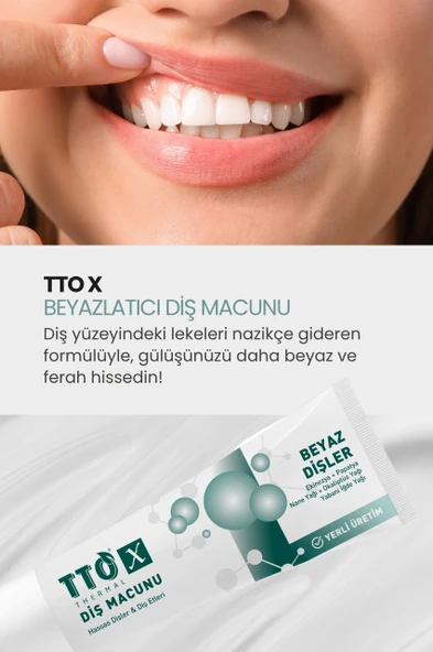TTO X Hassas Dişler Ve Diş Etleri İçin Beyazlatıcı Diş Macunu - Resim 3
