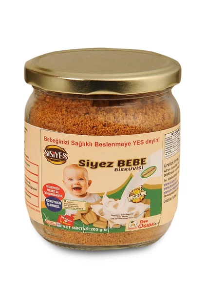 SİYEZ UNLU BEBE BİSKÜVİSİ TOZ 200G