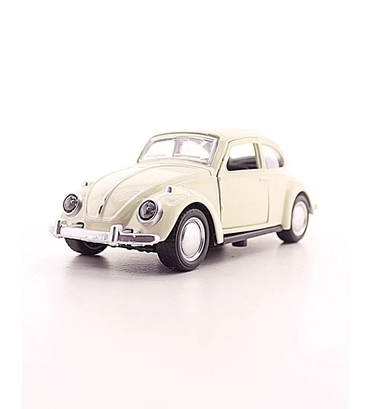 Nostaljik Vosvos Araba Metal Vosvos Araba Dıe Cast Büyük Boy 12cm Beyaz Nostalj Dekoratif Hediye